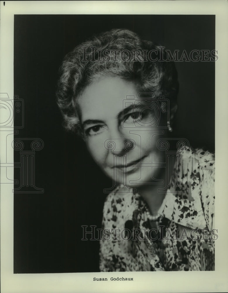 1977 Press Photo Susan Godchaux, president of the board for Home for Incurables. - Historic Images