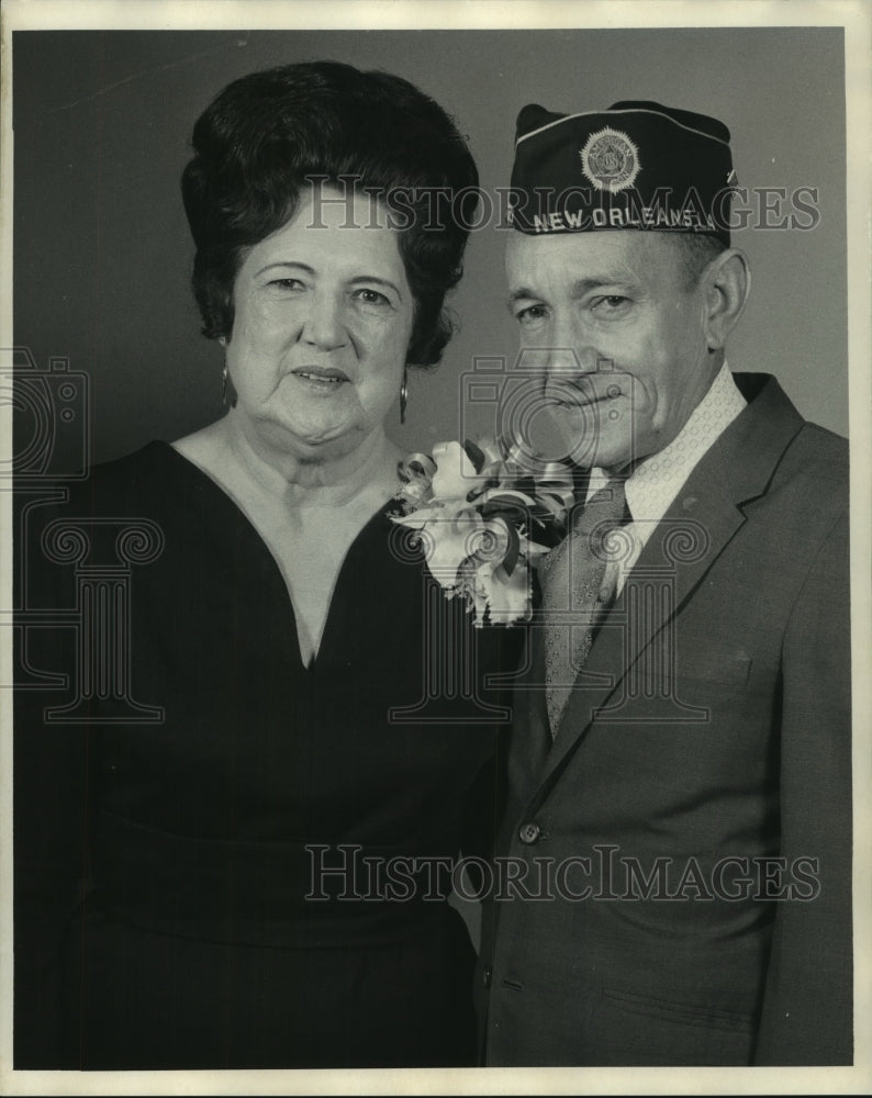 1972 Press Photo Mrs. Hazel Long and Edward J. Grimsav. - nob24618 - Historic Images