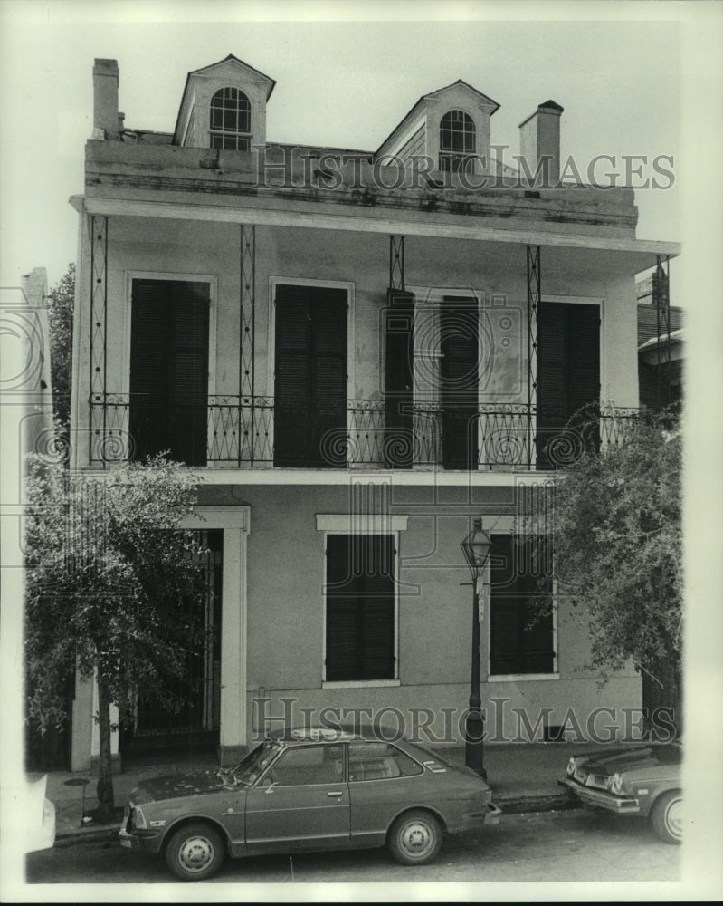 1977 Press Photo View of building at 826 St. Ann Street - nob24699 - Historic Images