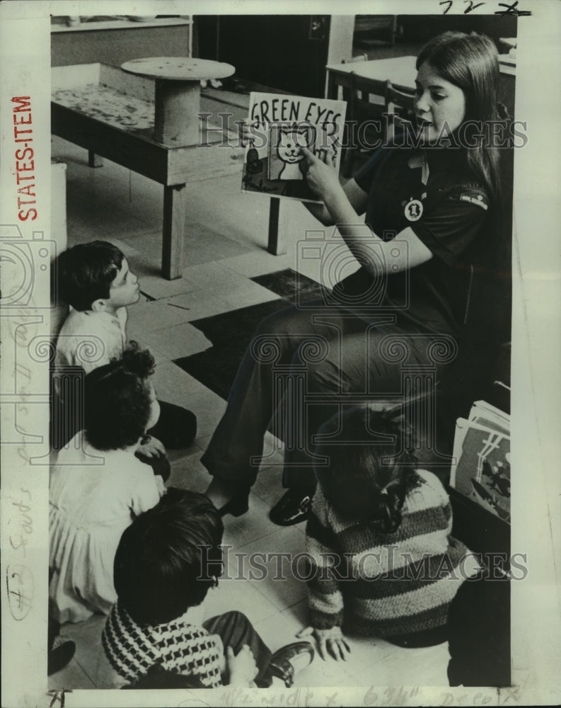 1972 Press Photo Camp Fire Girls, vocational/service for pre-schoolers - Historic Images