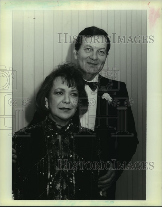 1991 Press Photo Mary and Judge Tommy Giraud at a "Steppin' Out" Event - Historic Images