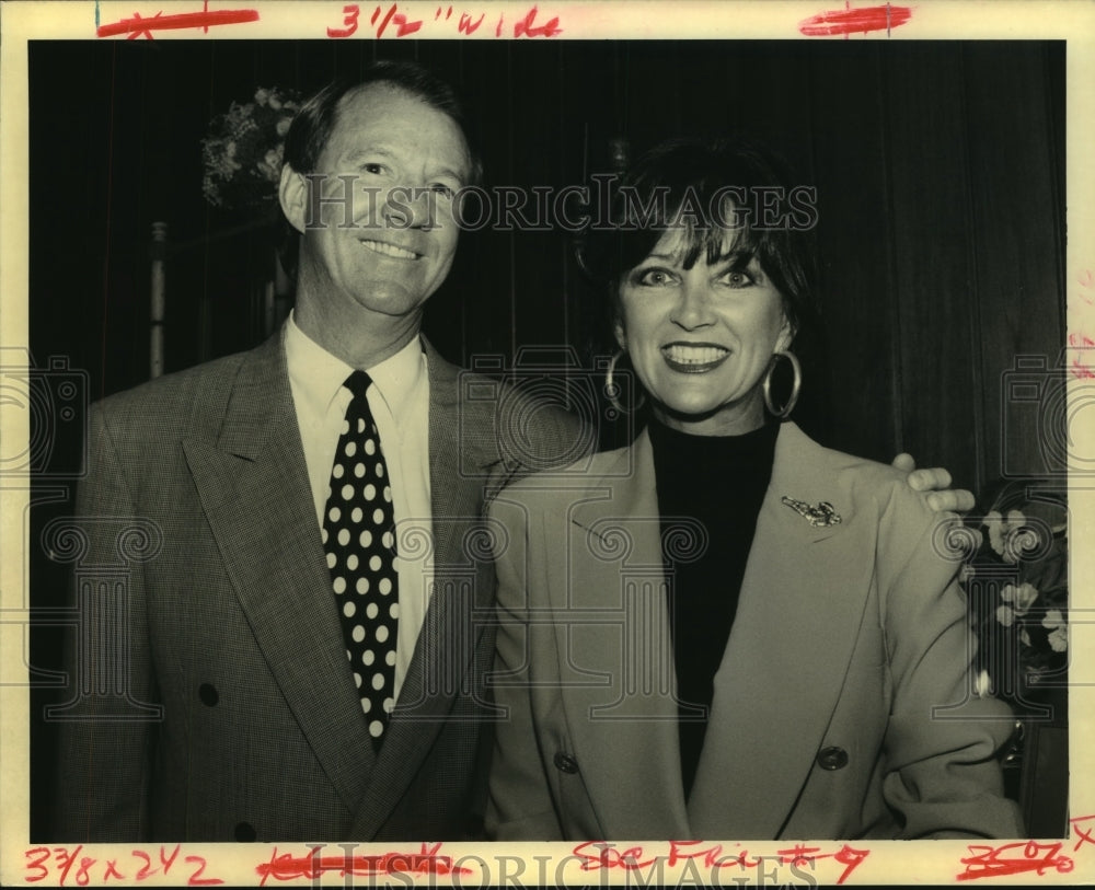 1992 Press Photo Julian &amp; Barbara Graham at St. Paul&#39;s Dinner Gala - Historic Images