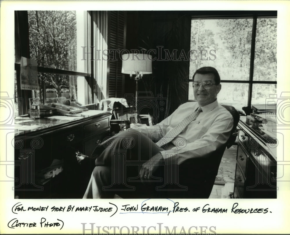 1993 Press Photo John Graham, president of Graham Resources. - Historic Images