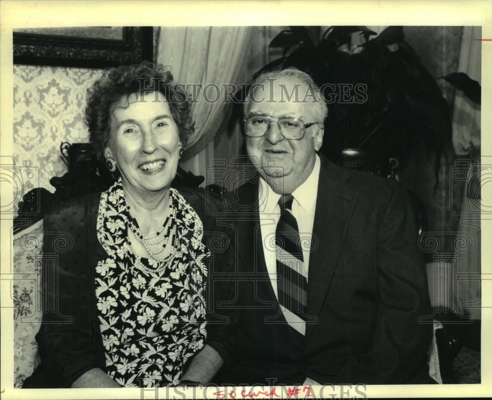 1992 Press Photo Doris &amp; Dr. Nathan Gisclair attend an event - nob25477 - Historic Images