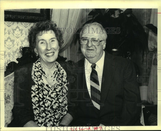 1992 Press Photo Doris & Dr. Nathan Gisclair attend an event - nob25477 - Historic Images