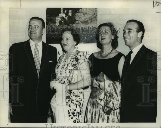 1958 Press Photo Philip Wogan, Mrs. Walter Dunbar, Mrs. and Mr. Guy Girod-Historic Images