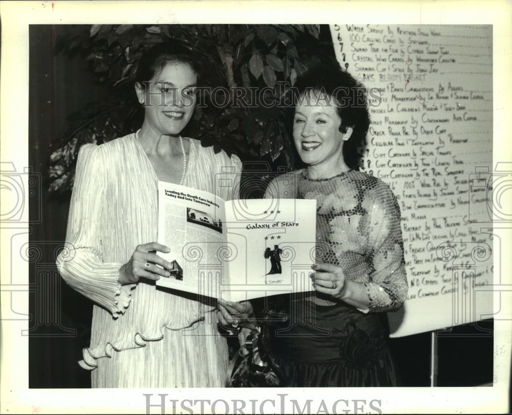 1992 Press Photo Diabetes Fund raiser dinner - Jan Girlinghouse &amp; Betty Davidson - Historic Images