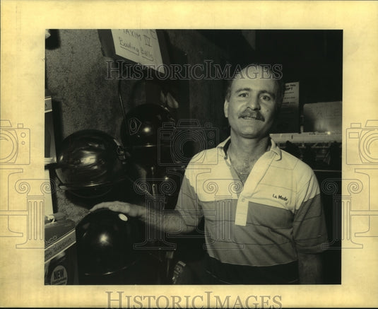 1992 Press Photo Bowling - Bill Gillane, bowler at Don Carter lanes in Kenner - Historic Images