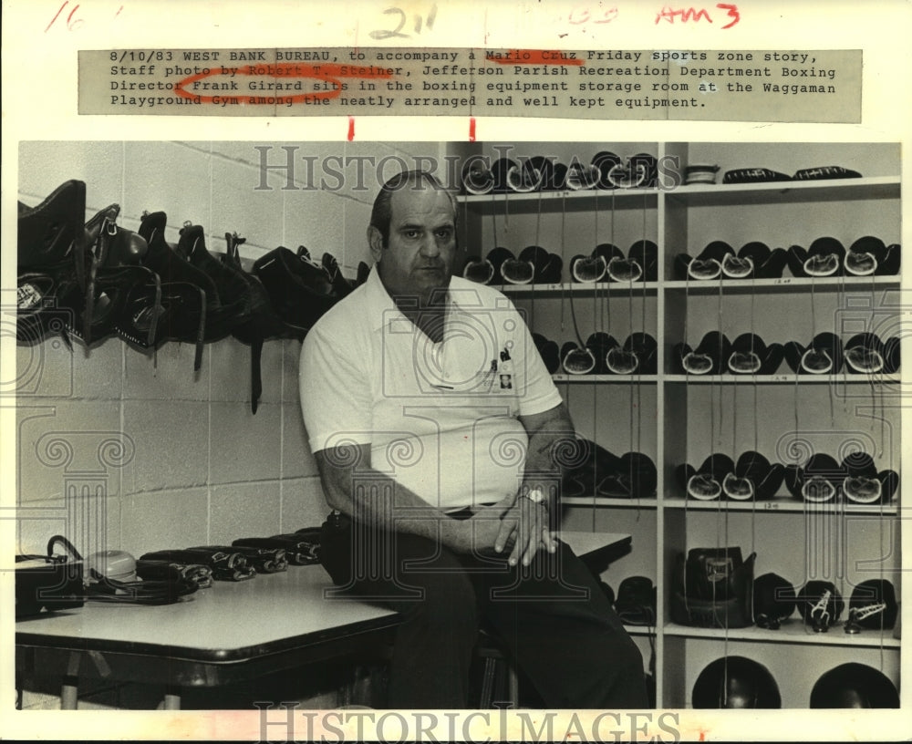 1983 Press Photo Frank Girard, Boxing Director- Jefferson Parish - nob25708 - Historic Images