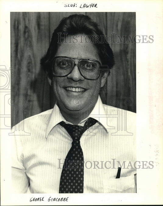 1985 Press Photo Kenner's legal department head, George Giacobbe - nob25928 - Historic Images