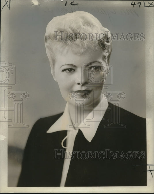 1953 Press Photo Margalo Gillmore to take a leading role in "Kind Sir" - Historic Images