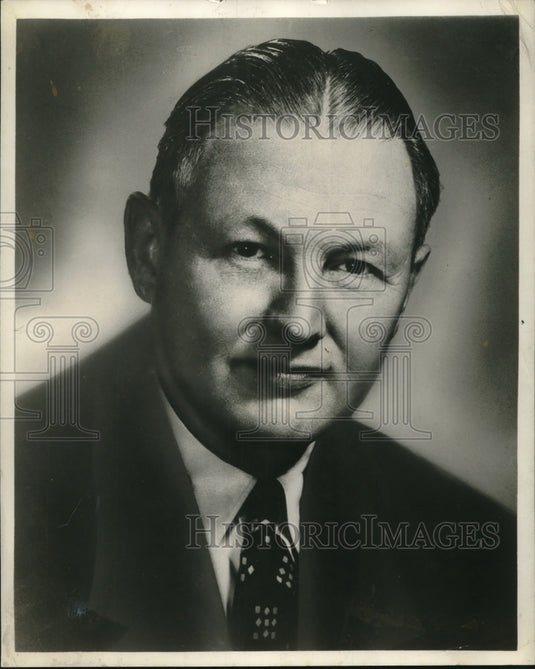 1956 Press Photo William Gillett, national president of Producer's Council Inc.-Historic Images