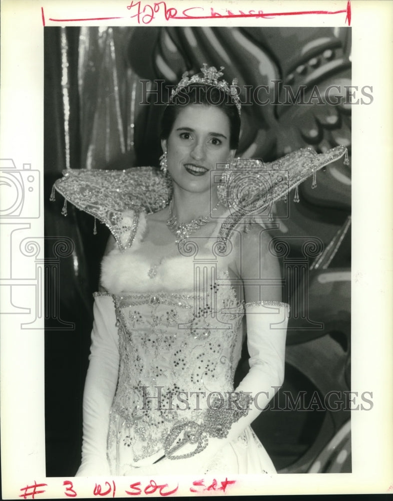 1994 Press Photo Cate Courtenay Graham named one of the Mardi Gras Queens - Historic Images