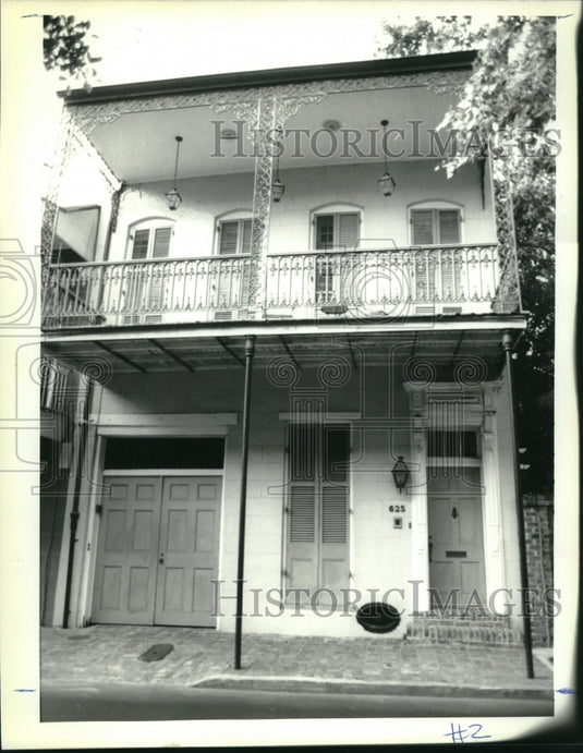 1992 Press Photo Exterior view of 625 Governor Nichols in French Quarter - Historic Images