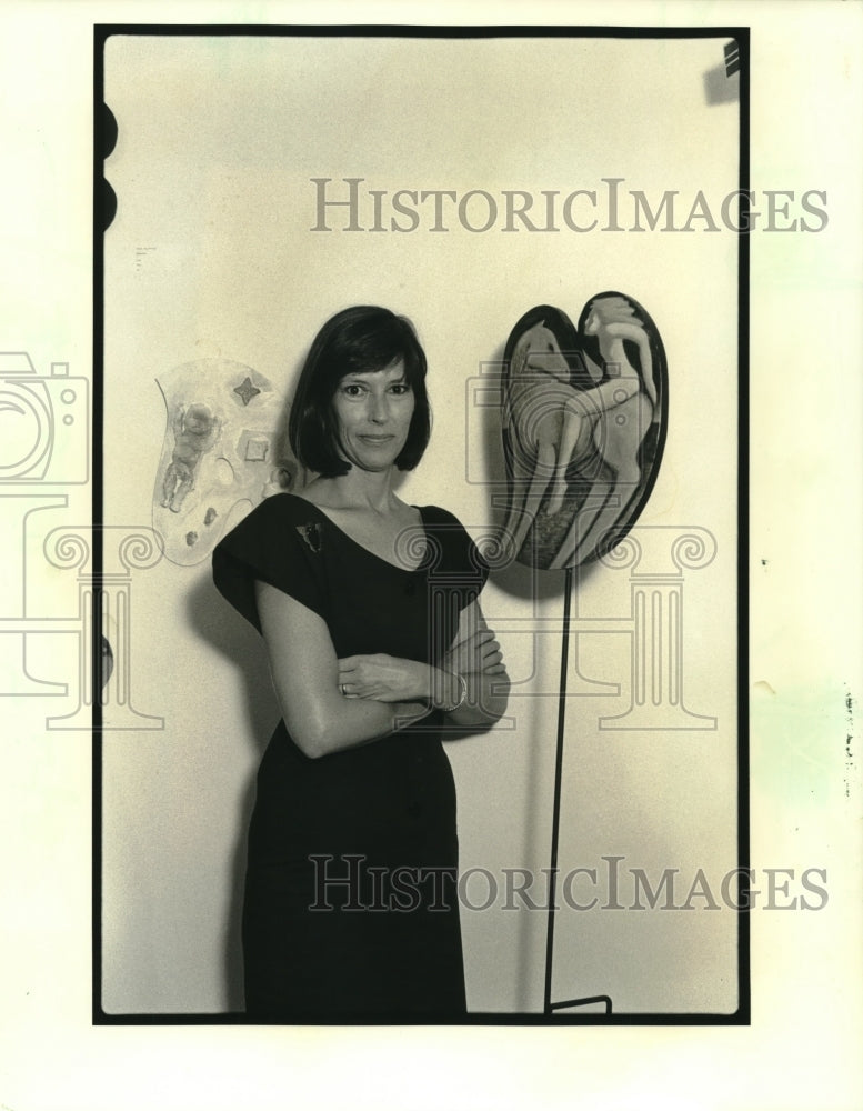 1989 Press Photo Barbara Griffin attends CAC, A Pallettable Feast - nob26105 - Historic Images