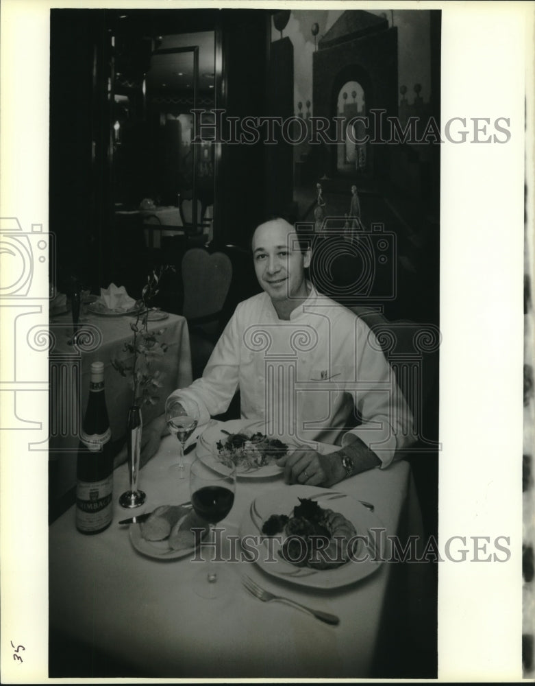 1992 Press Photo Marc Haeberlin, consultant chef Hotel Le Meridien - nob26204 - Historic Images