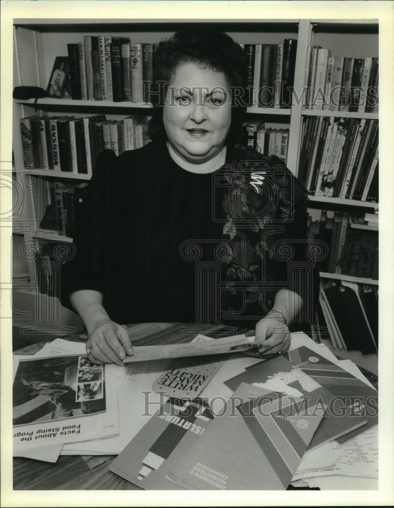 1989 Press Photo Voice of America advocacy group president Jeannette Hagardorn - Historic Images