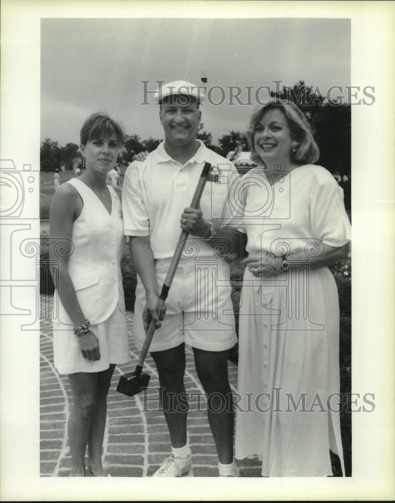 1994 Press Photo Kayne Stewart, Bob Hafner &amp; Yvette Trahant at a Ballet Party - Historic Images