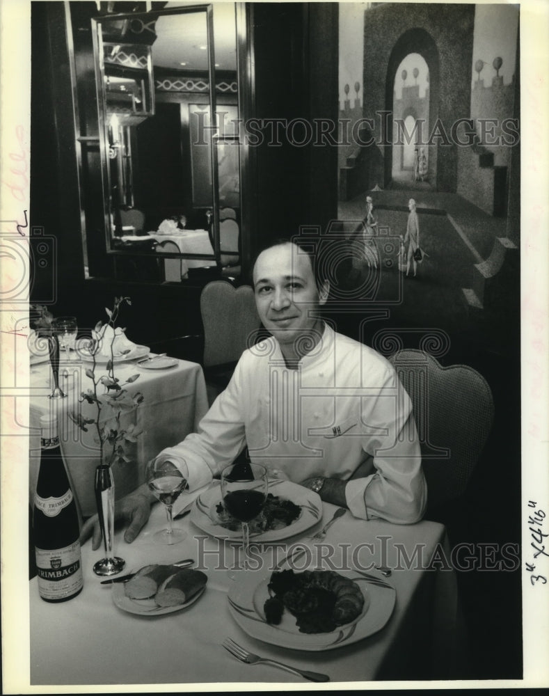 1989 Press Photo Chef Mar Haeberlin of Alsace, France - Historic Images