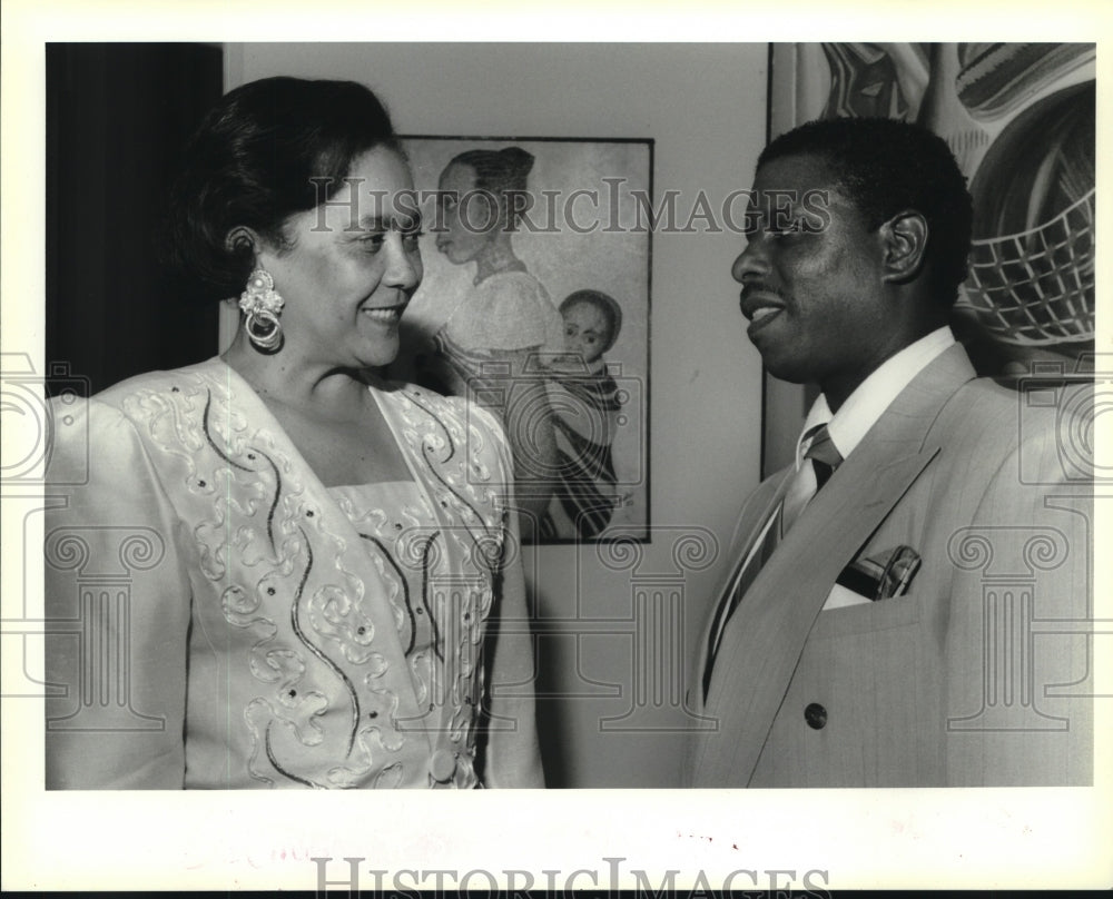 1993 Press Photo Ina Gex &amp; Al Carthon of Southern University at New Orleans - Historic Images