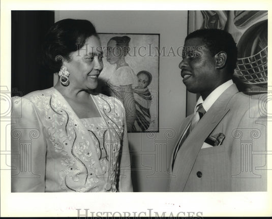 1993 Press Photo Ina Gex & Al Carthon of Southern University at New Orleans - Historic Images