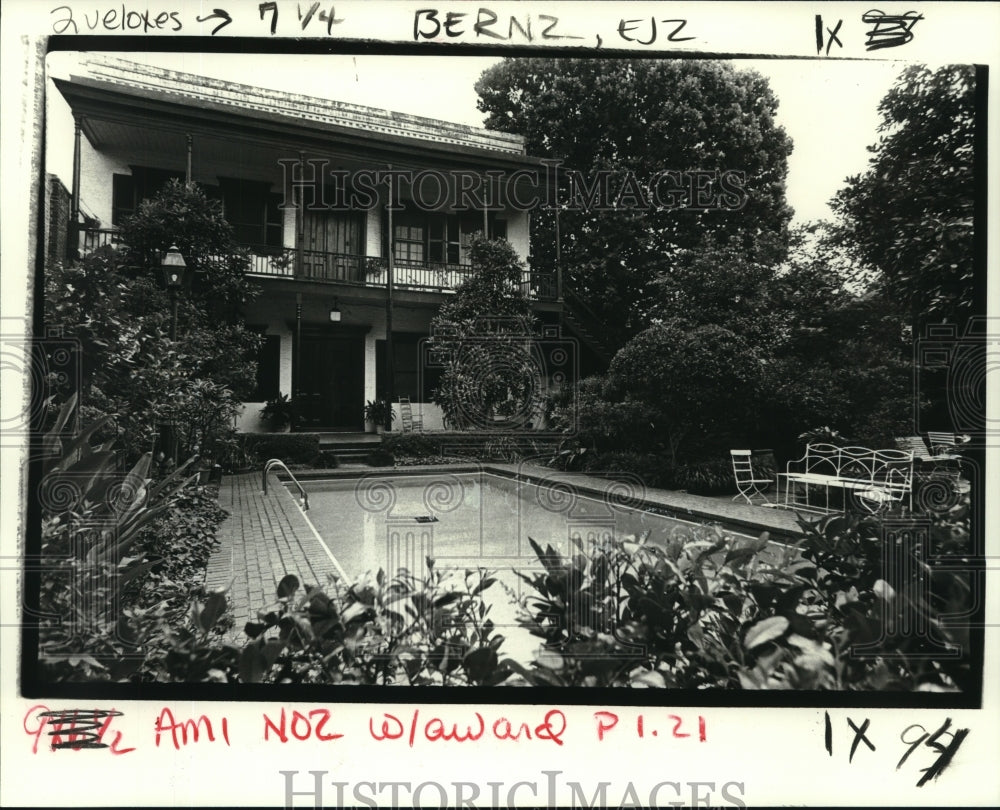 1981 Press Photo General view of 19th century house on Governor Nicholls Street - Historic Images