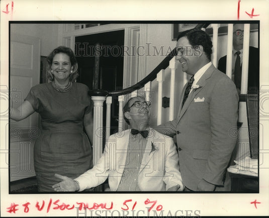 1990 Press Photo Cheryl Grevemberg, George White, & James Grevemberg at Essex. - Historic Images