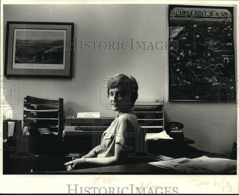 1981 Press Photo Beverly Gianna, Public Relations Director Greater New Orleans - Historic Images