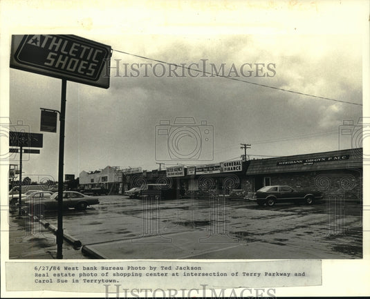 1984 Press Photo Development plan for the 10 year old Gretna Shopping Center - Historic Images