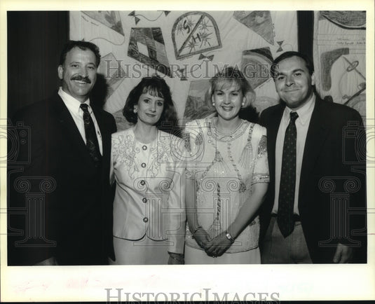 1994 Press Photo Stuart Hall- Glenn & Karen Griffin, Wendy & James Day - Historic Images