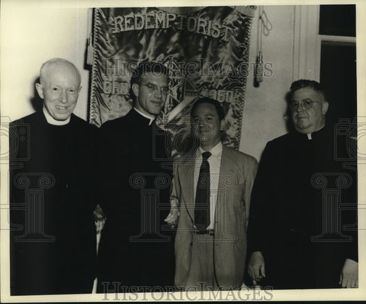 1953 Press Photo Members of Redemptorist Knights of Columbus at a dinner - Historic Images