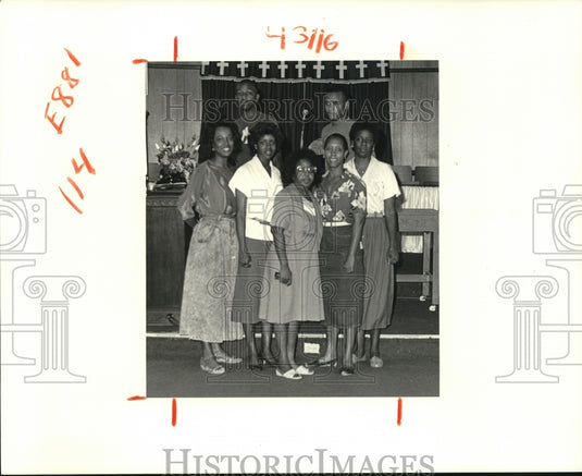 1988 Press Photo Members of Greater Round Hill Baptist Church - Historic Images