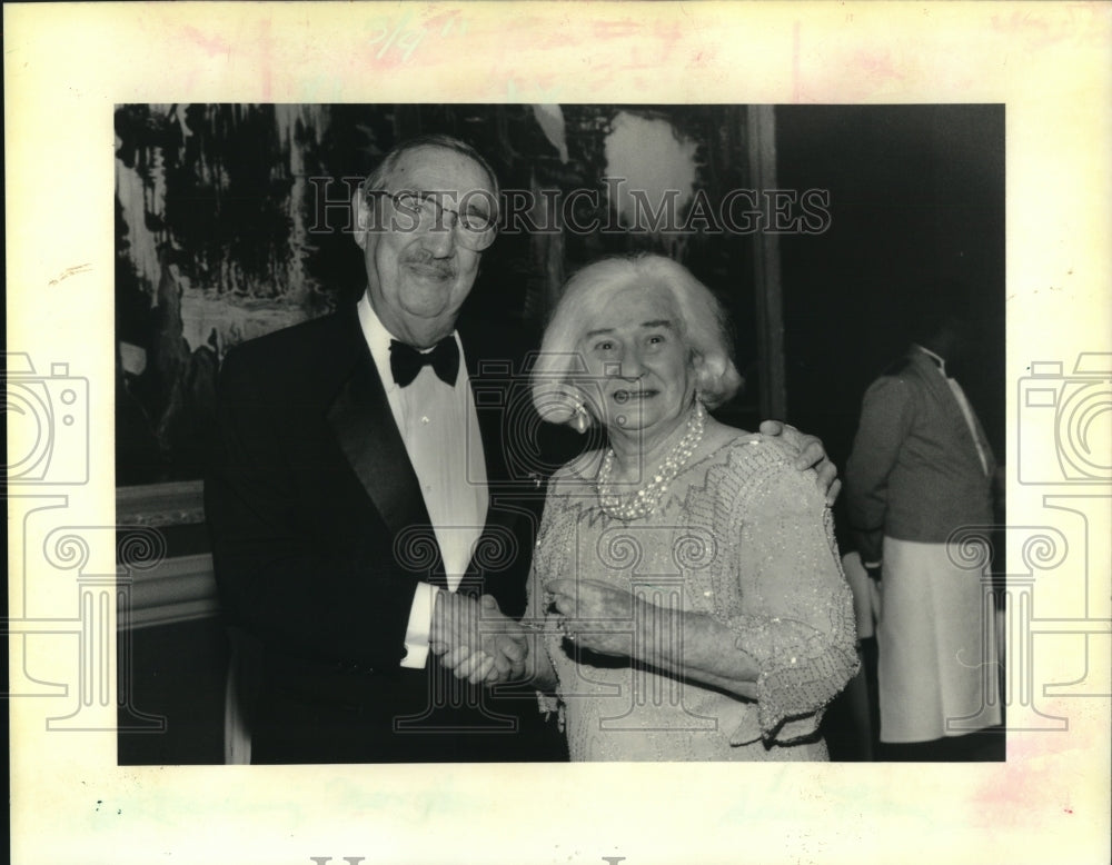 1992 Press Photo Cancer Crusaders - Judge David Gertler with Sadie Gertler - Historic Images