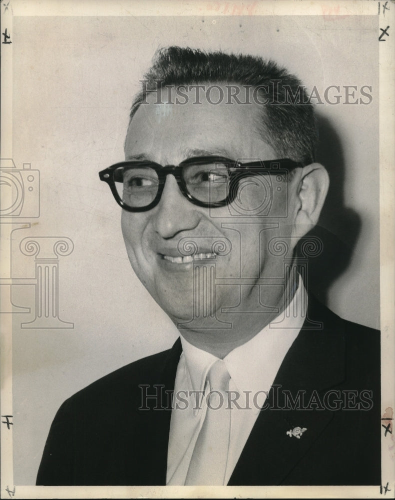 1962 Press Photo Dave Gertler, President of the New Orleans Athletic Club - Historic Images