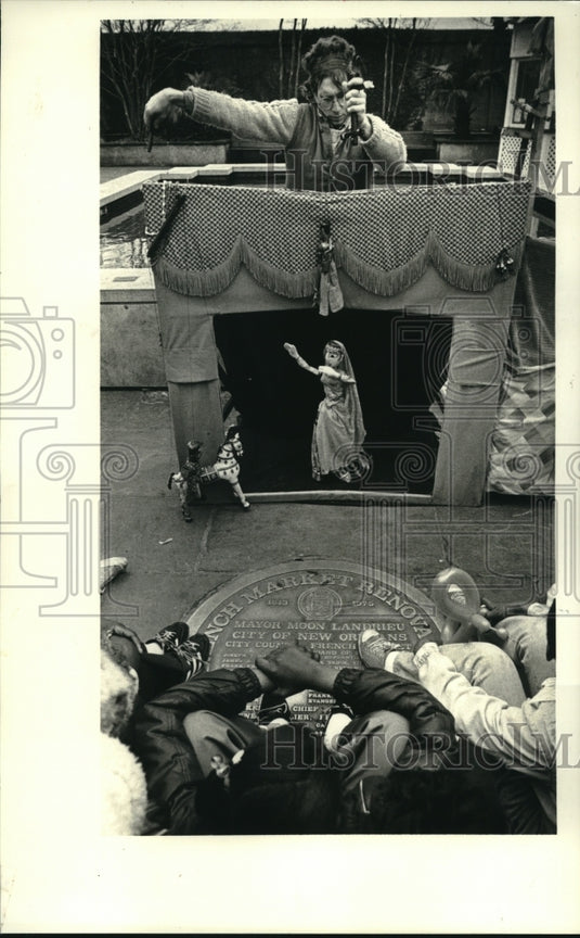 1983 Press Photo Leela Puppet Theatre's Puppet show in the French Quarter - Historic Images