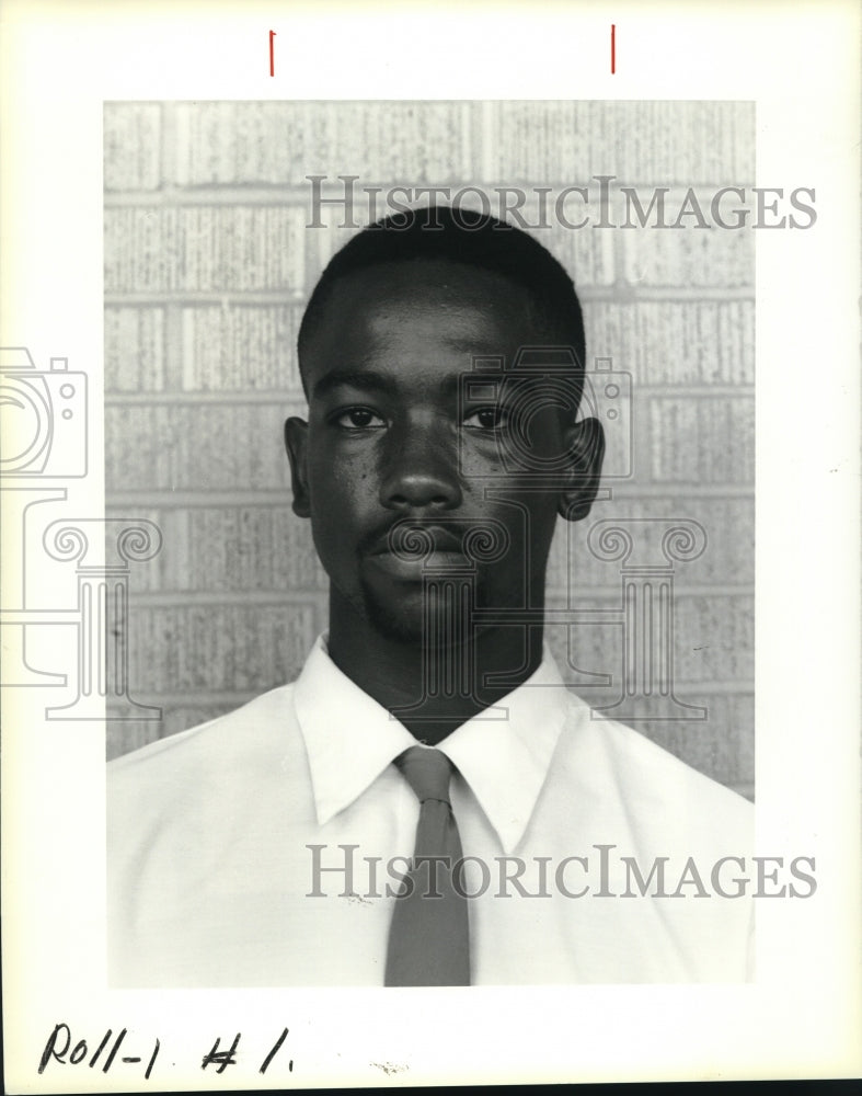 1991 Press Photo St. Augustine&#39;s Football Player- Frank Gettridge - nob27327 - Historic Images