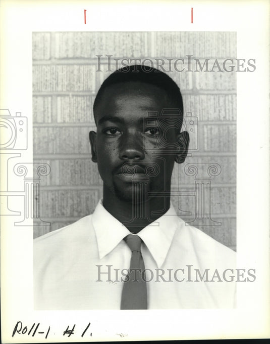 1991 Press Photo St. Augustine's Football Player- Frank Gettridge - nob27327 - Historic Images