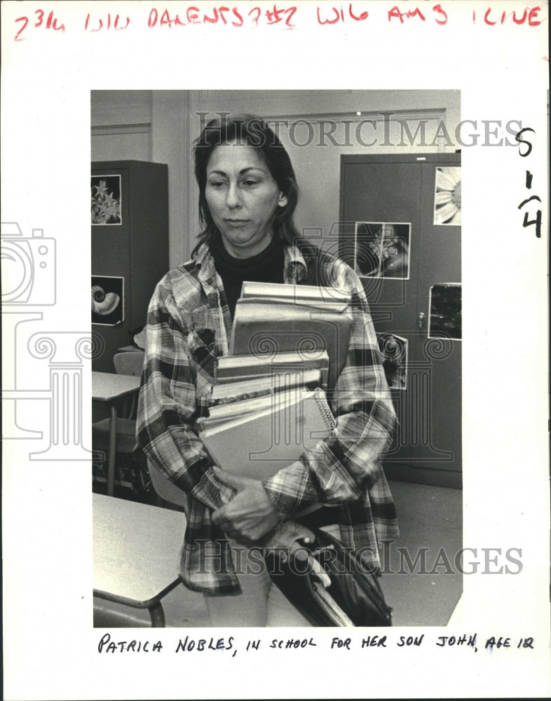 1984 Press Photo Patricia Nobles in Vernon Haybes School on Metairie Road - Historic Images