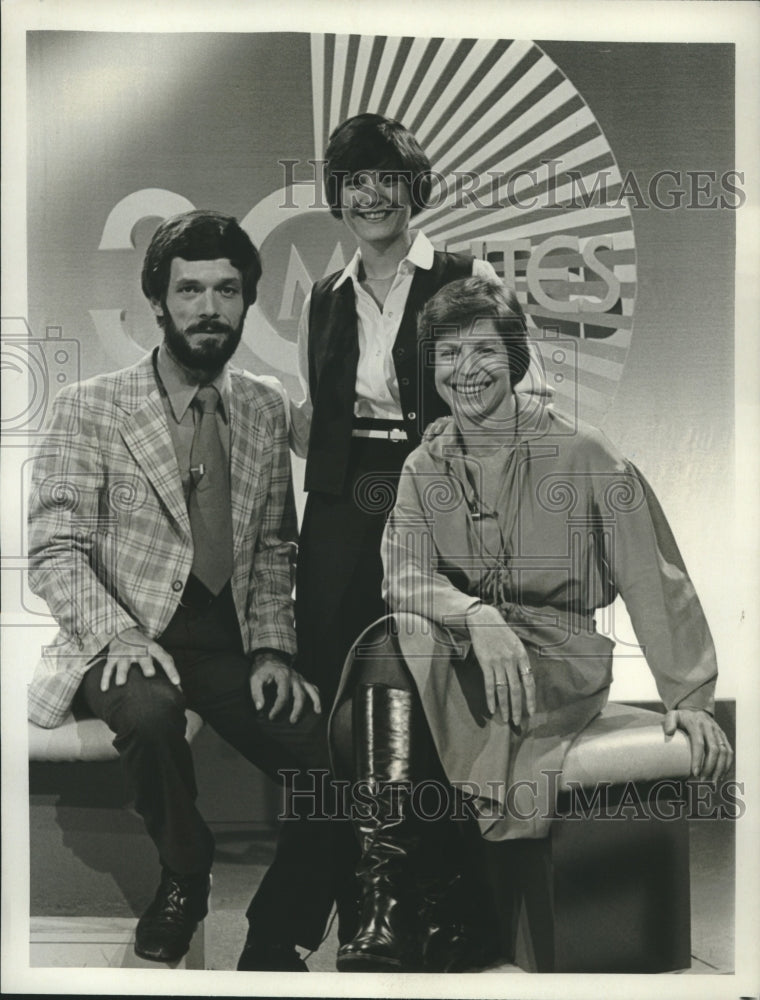 1978 Press Photo Christopher Glenn and Betsy Aaron, co-editors of &quot;30 Minutes&quot; - Historic Images