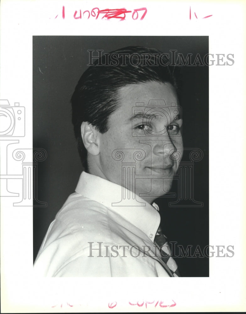 1993 Press Photo Arthur Gutierrez IV, Hannan Basketball Coach - Historic Images