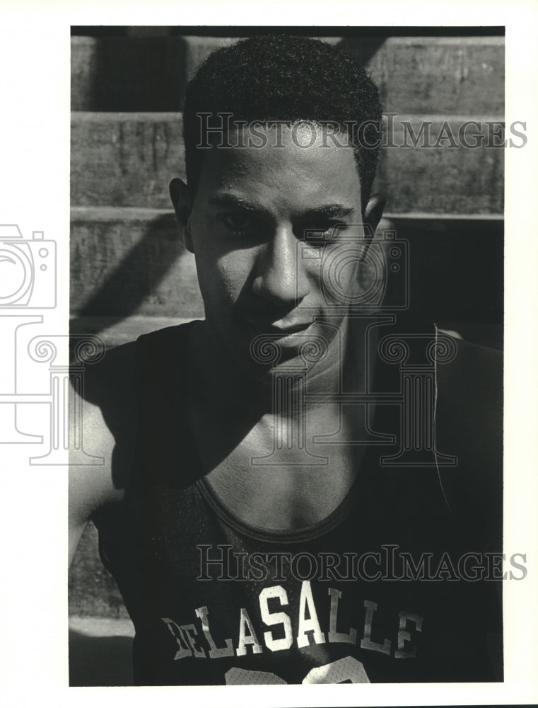1988 Press Photo Kirt Hankton, DeLaSalle basketball player. - Historic Images