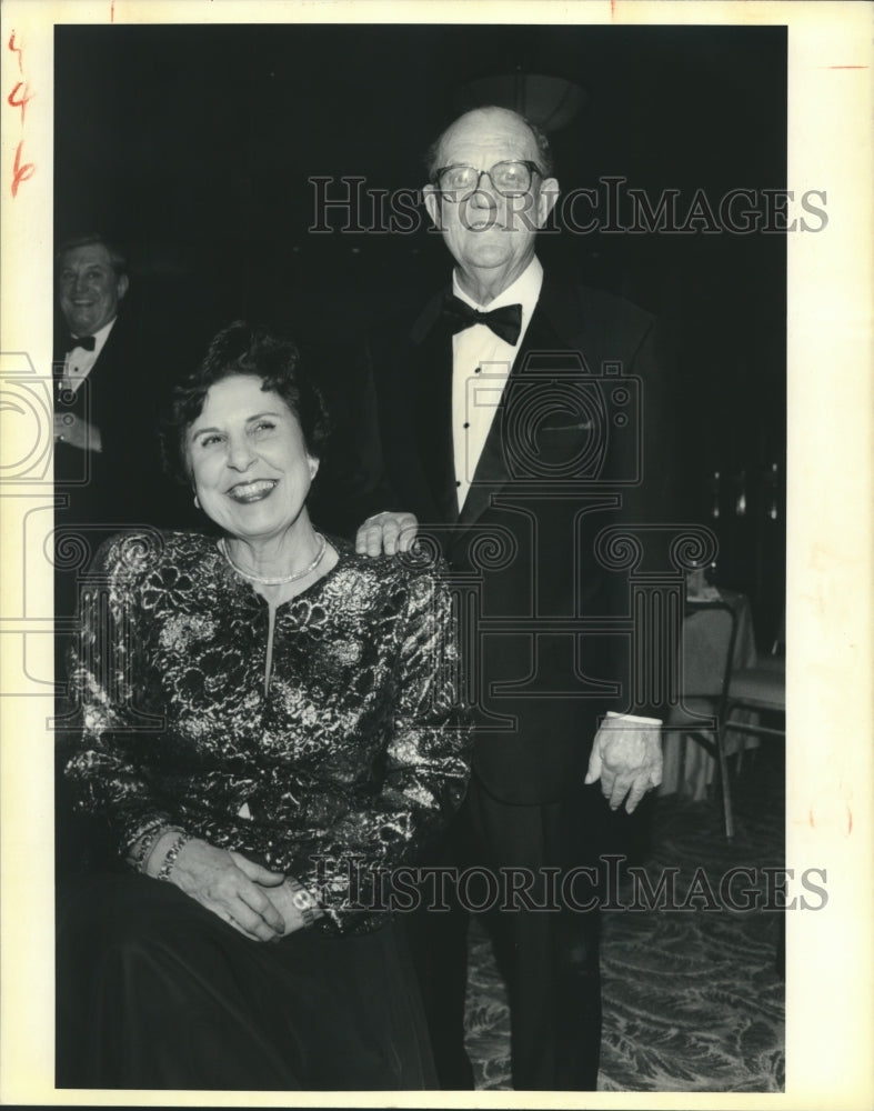 1992 Press Photo Lois &amp; Lloyd Hawkins at NOMA Fellows Dinner - Historic Images