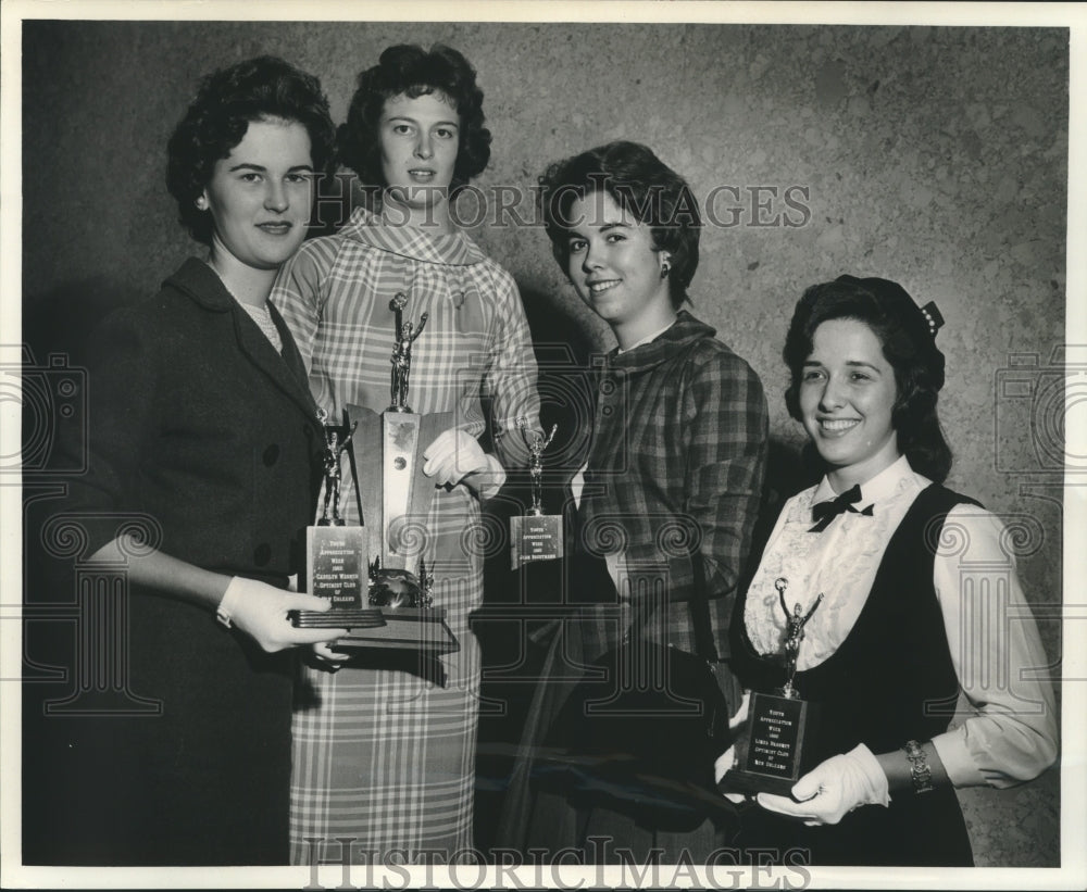 1960 Press Photo Finalists in the Optimist Club&#39;s &quot;Youth of the Year&quot; contest - Historic Images