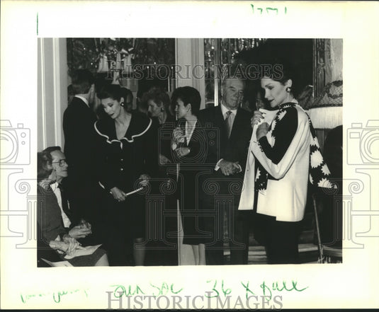 1989 Press Photo Fashion Designer David Hayes at Gay Noe McLendon's-New Orleans - Historic Images