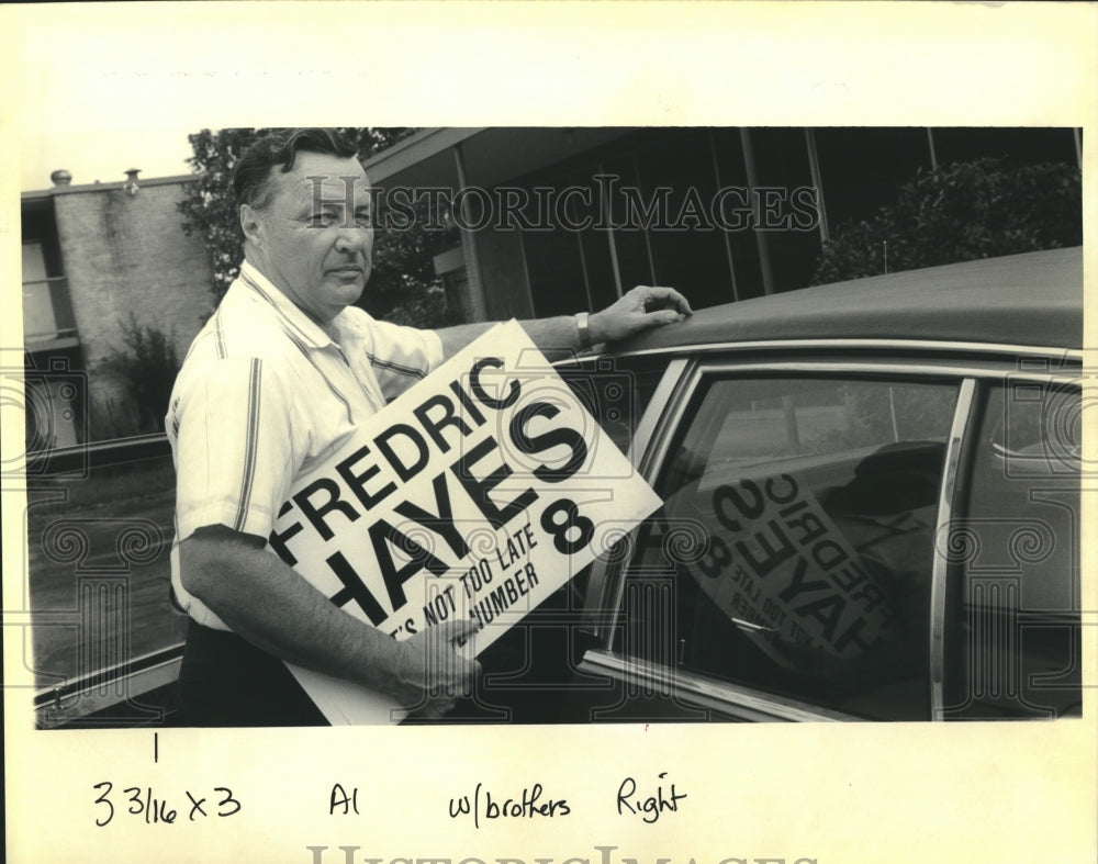 1992 Press Photo Frederic Hayes running for U. S. Representative against brother - Historic Images