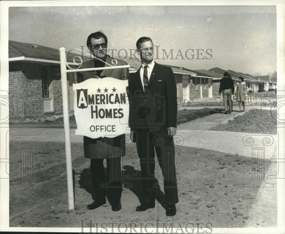 1969 Press Photo Haydel Manor Subdivision Homes Dedication at 1601 Haydel Drive - Historic Images