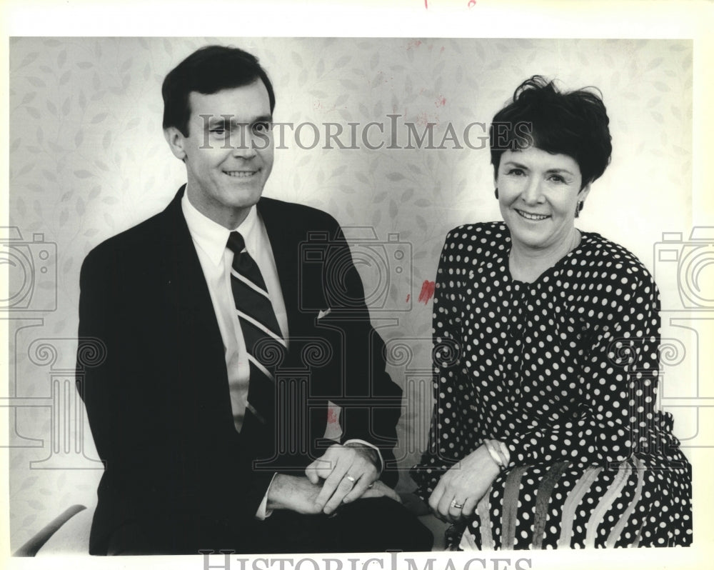 1989 Press Photo Deidre Hayden and Ron Brinson at Men Of Fashion Event - Historic Images