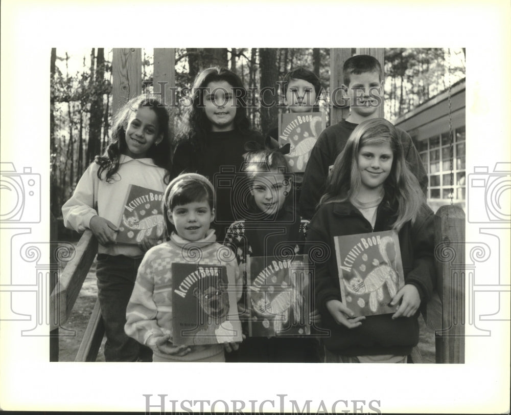 1993 Press Photo Winners of Heath Art contest sponsored by Heath Reading Series - Historic Images