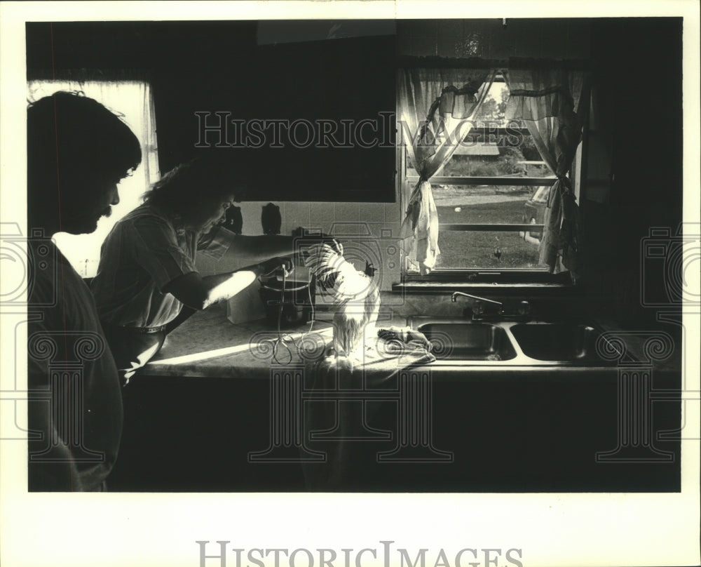 1988 Press Photo Kevin Michael Guth received H. L Bourgeois High Scholarship - Historic Images