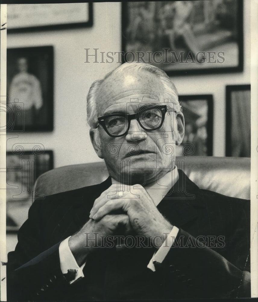 1975 Press Photo Senator Barry Goldwater in his Washington office. - nob28807 - Historic Images